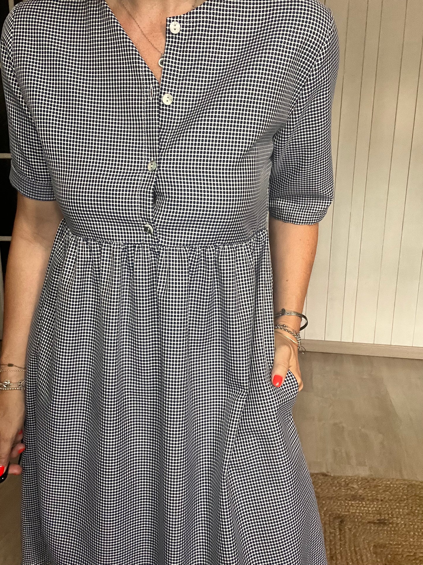 Abito micro pois "Silvia"