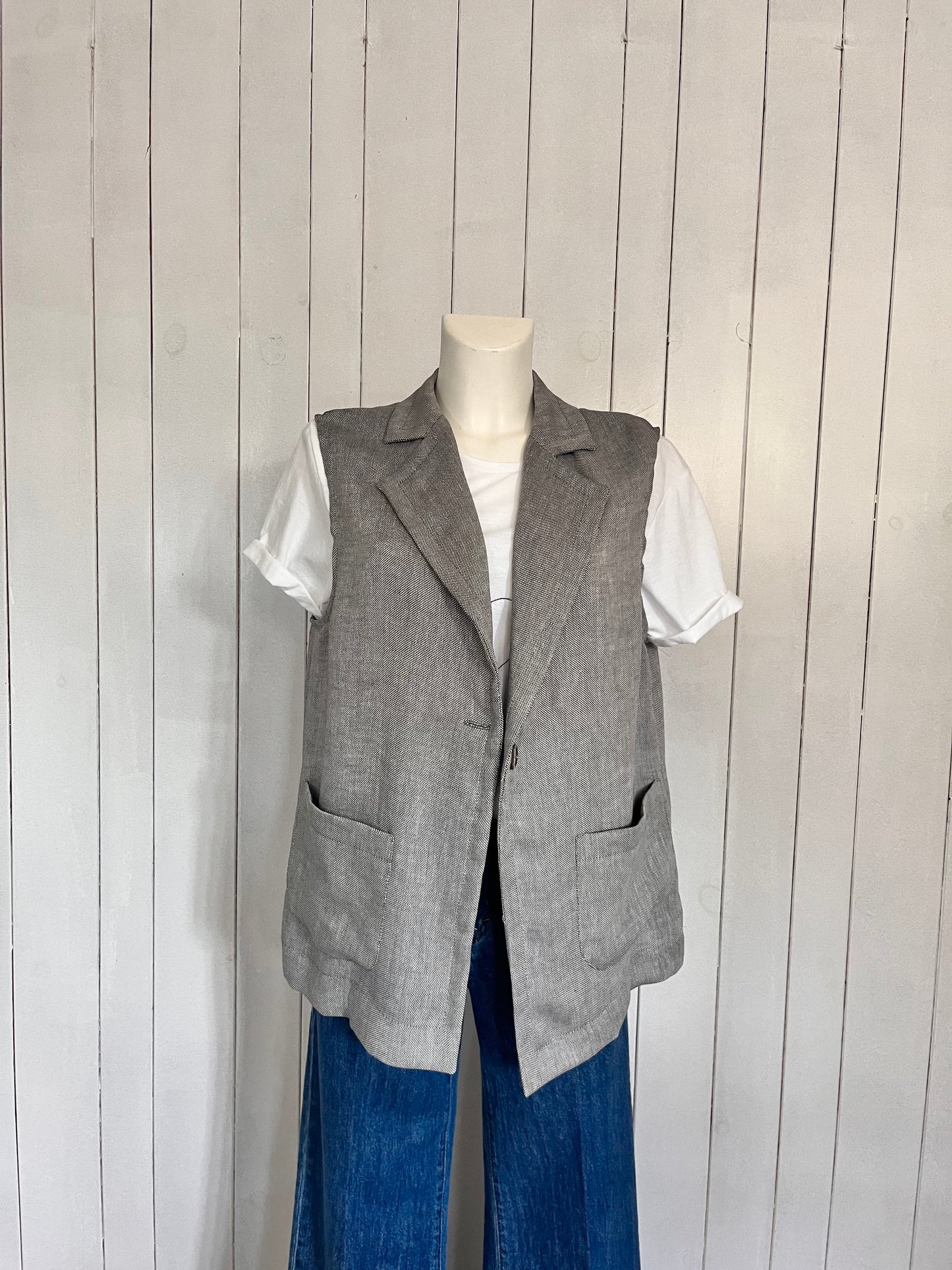 Gilet lino "Roby"