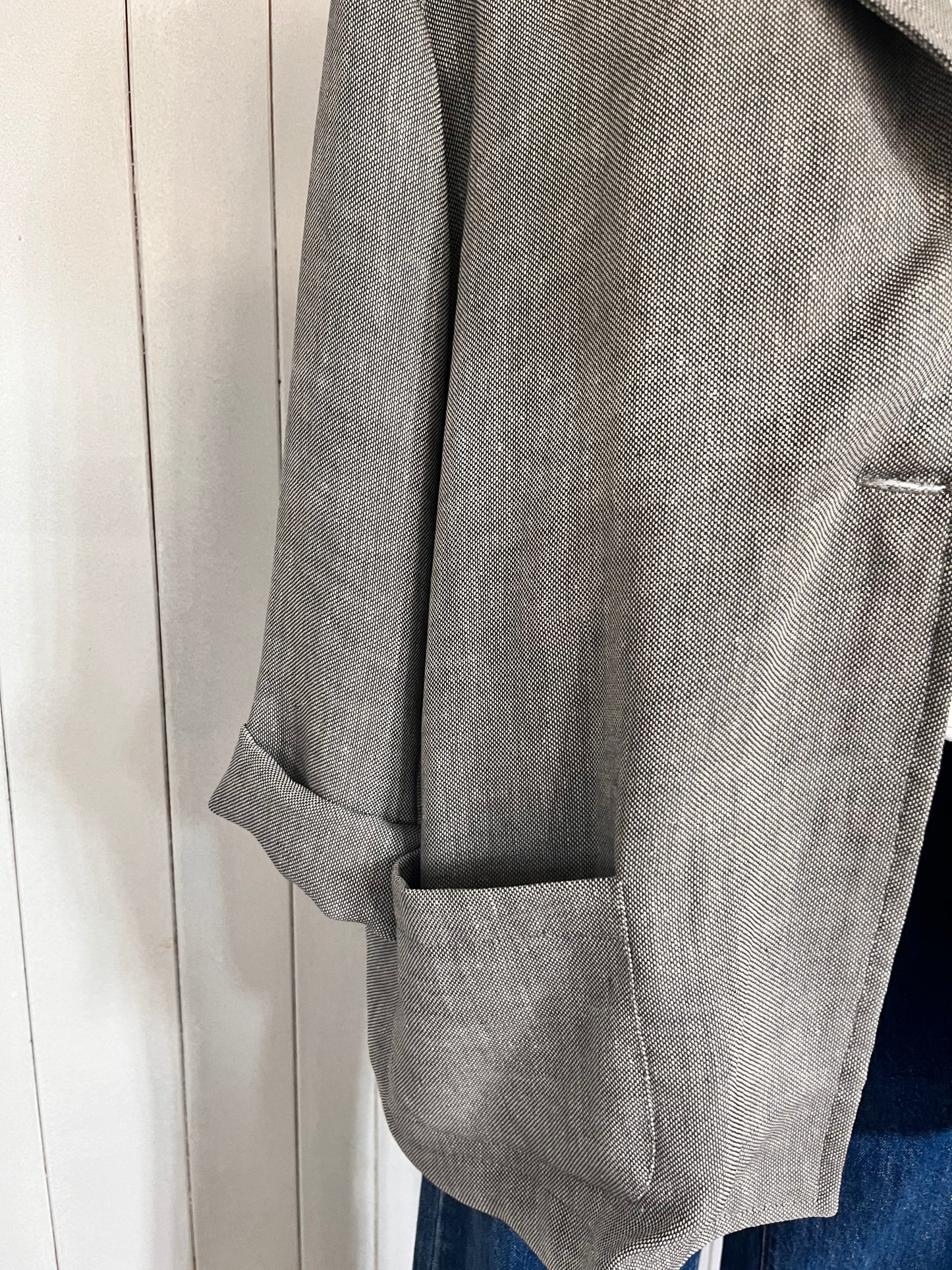 Blazer lino Perla