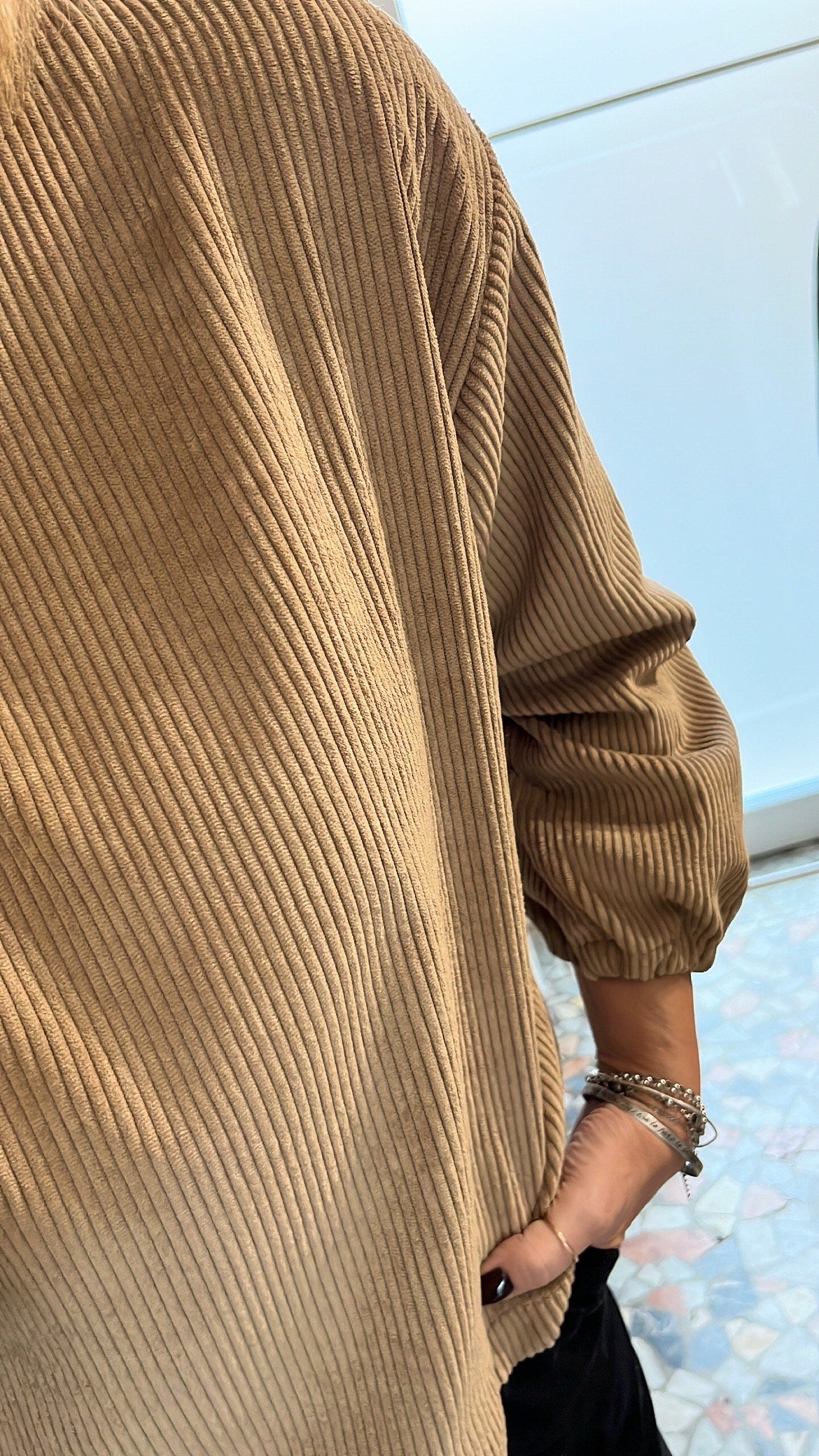 Maglia "Scatola" velluto