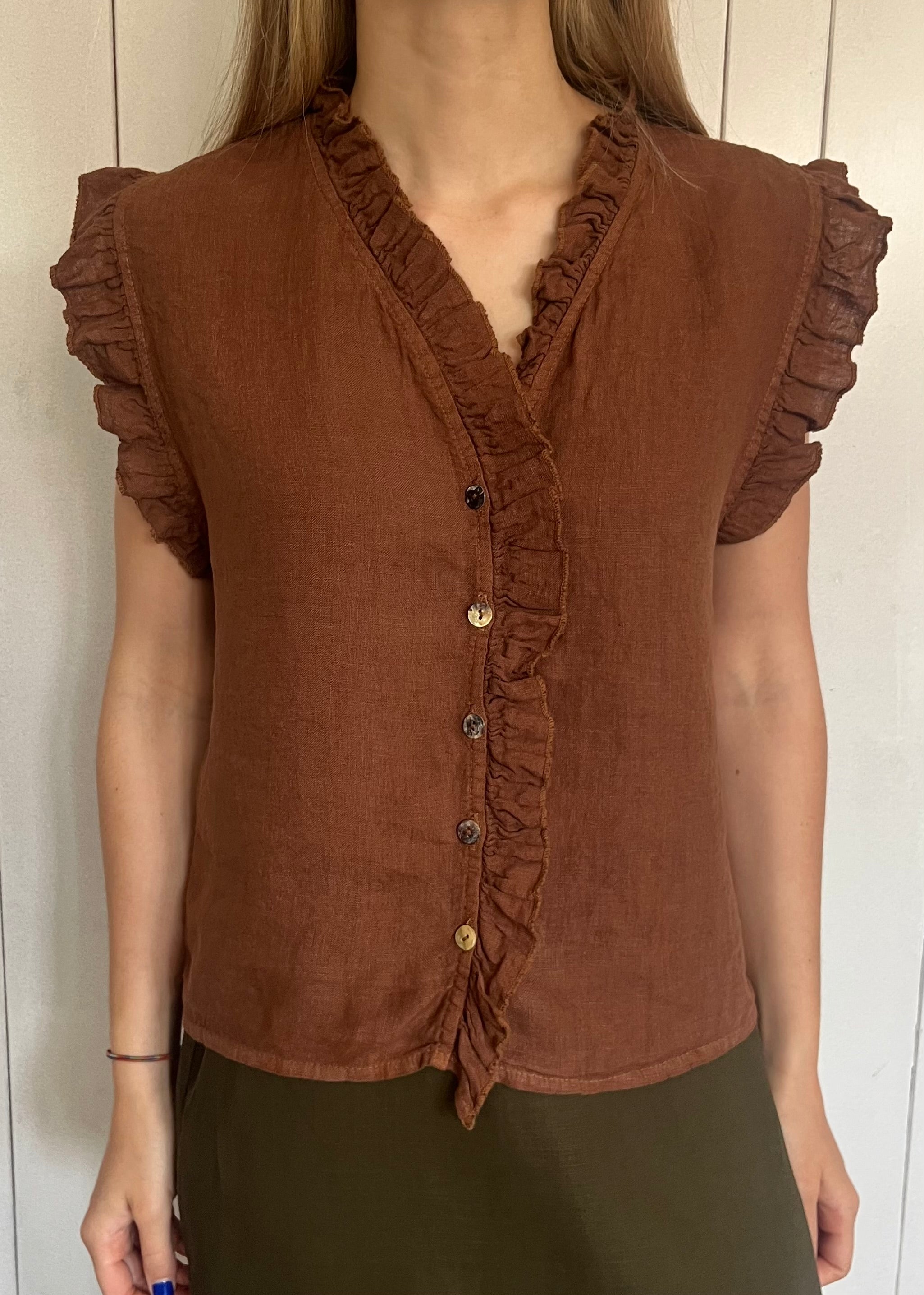 Blusa Rouches