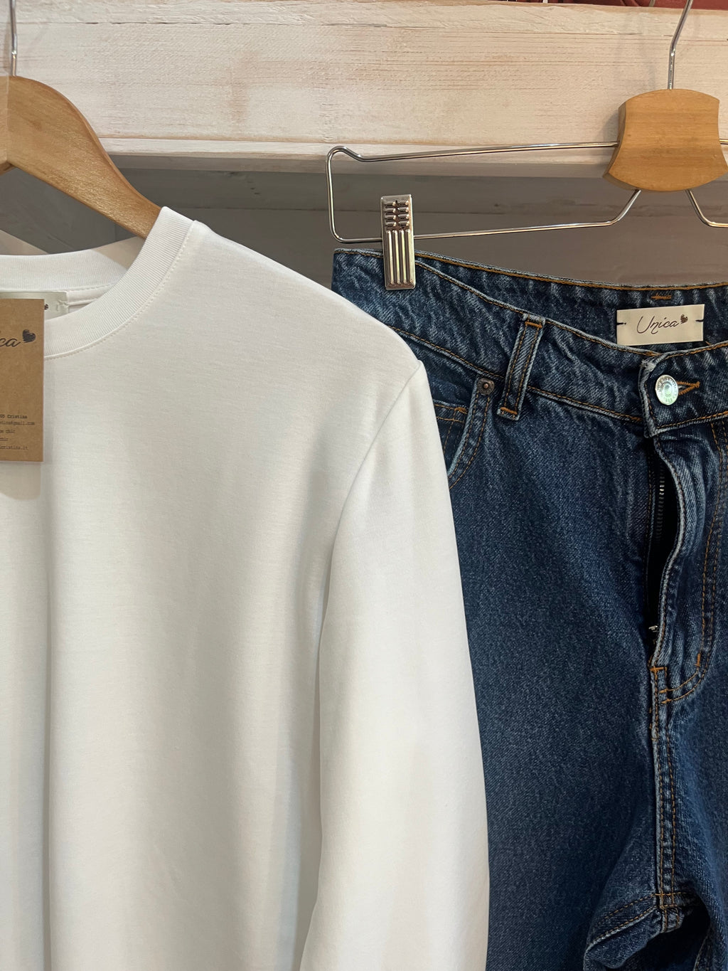 T-shirt cotone e jeans Lisa