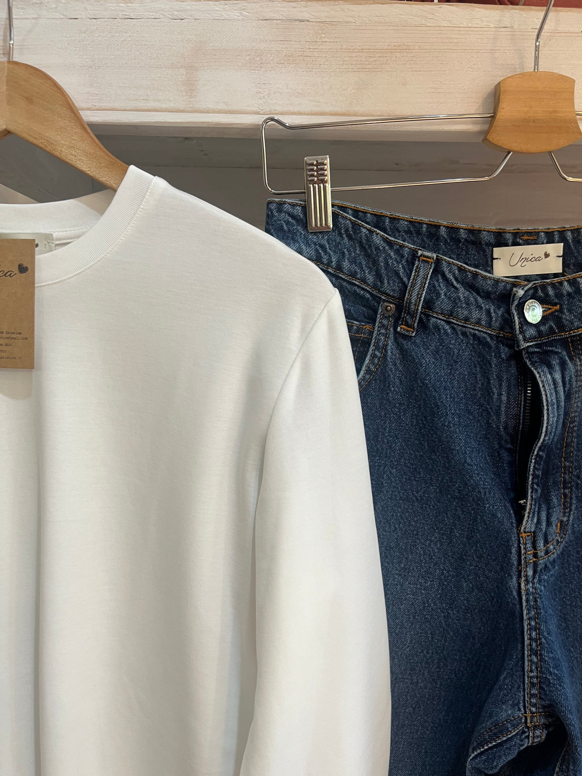 T-shirt cotone e jeans Lisa