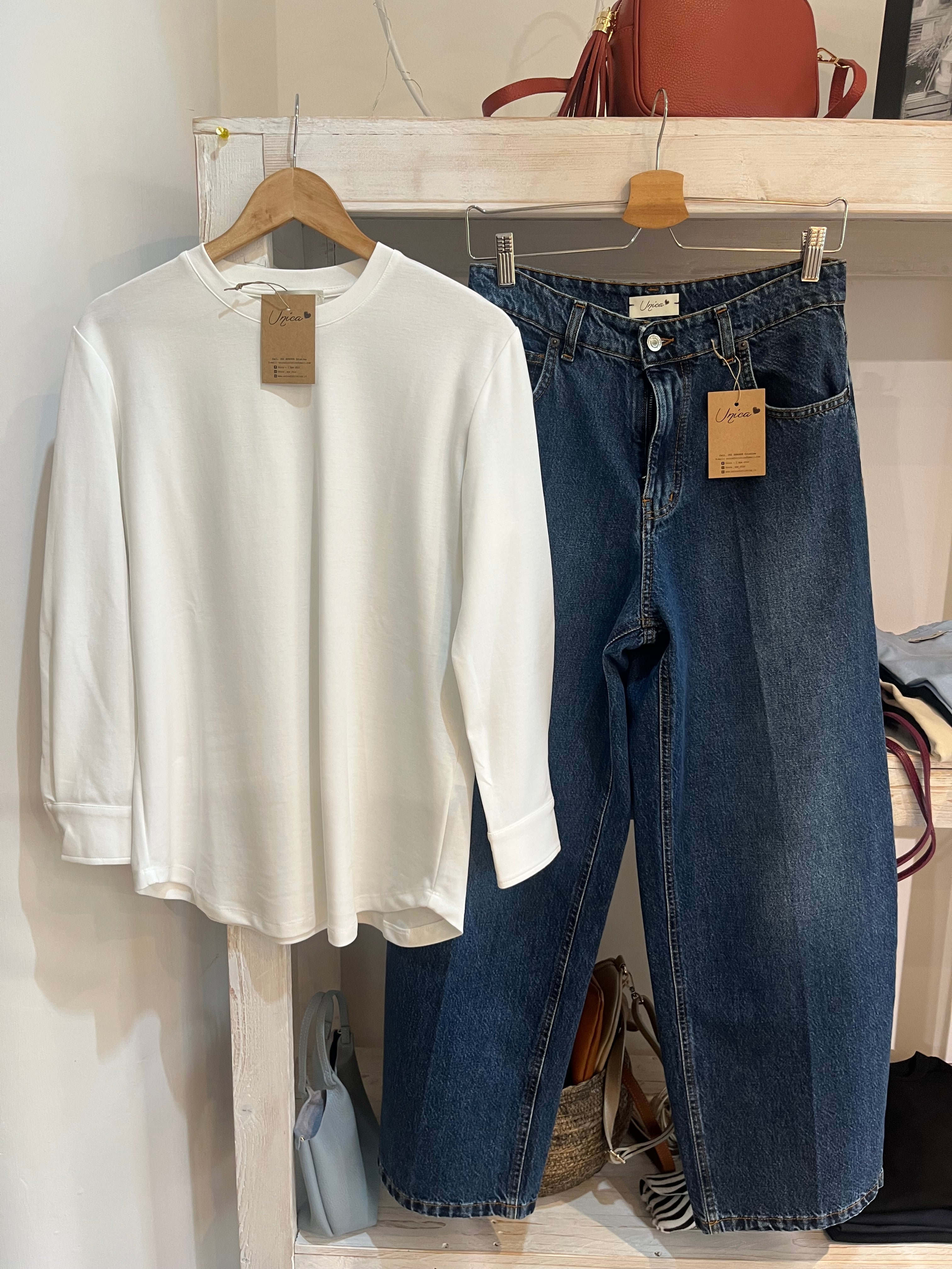 T-shirt cotone e jeans Lisa