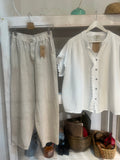 Pantalone Lino e blusa