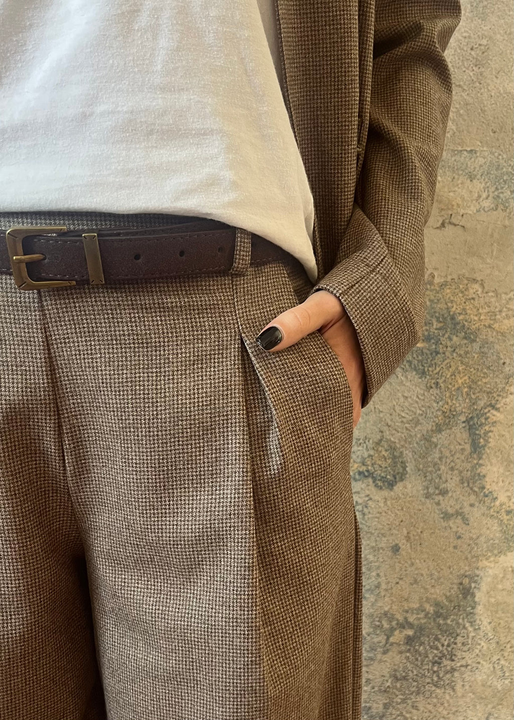 Pantalone Essenza Pied de Poule