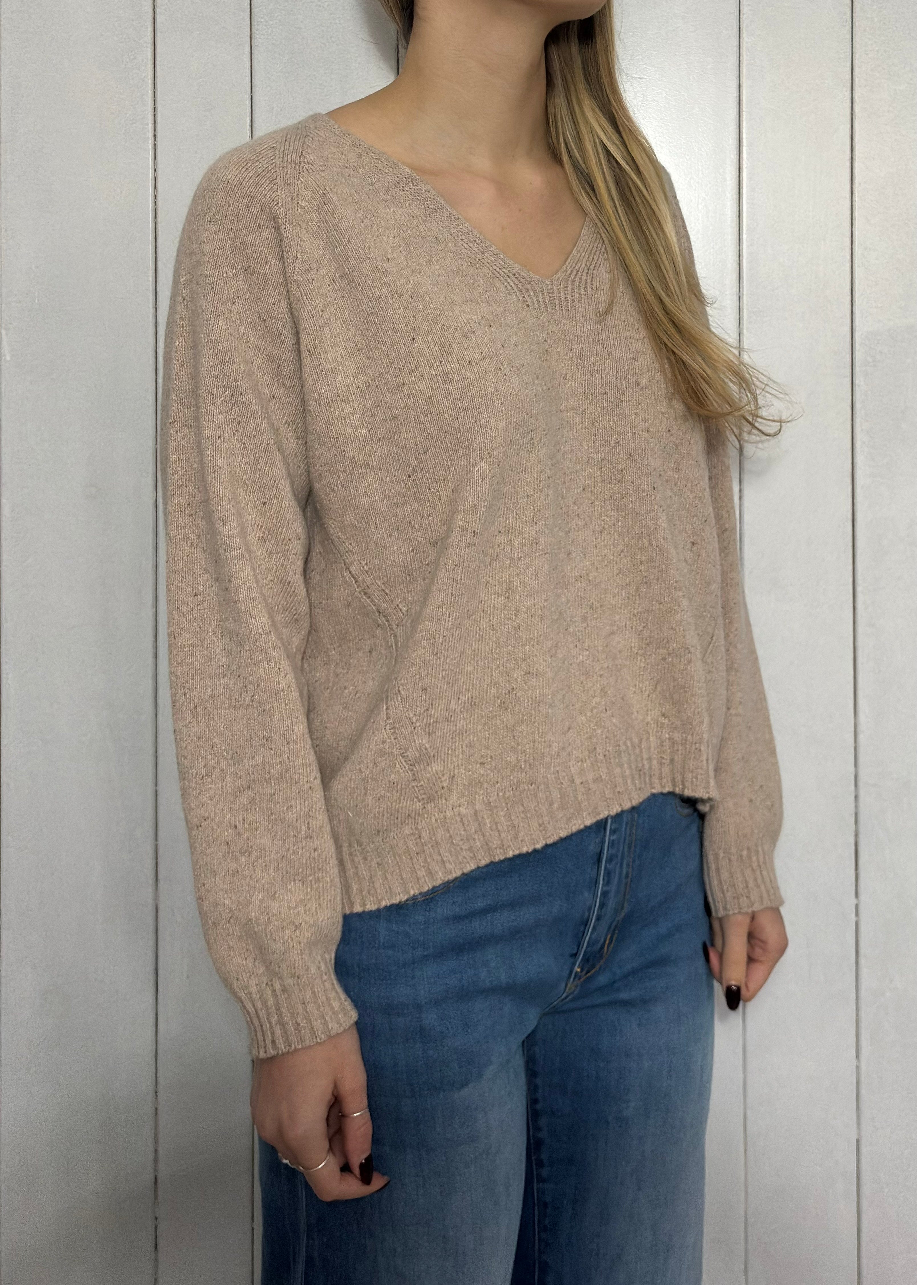 Maglione misto lana e seta