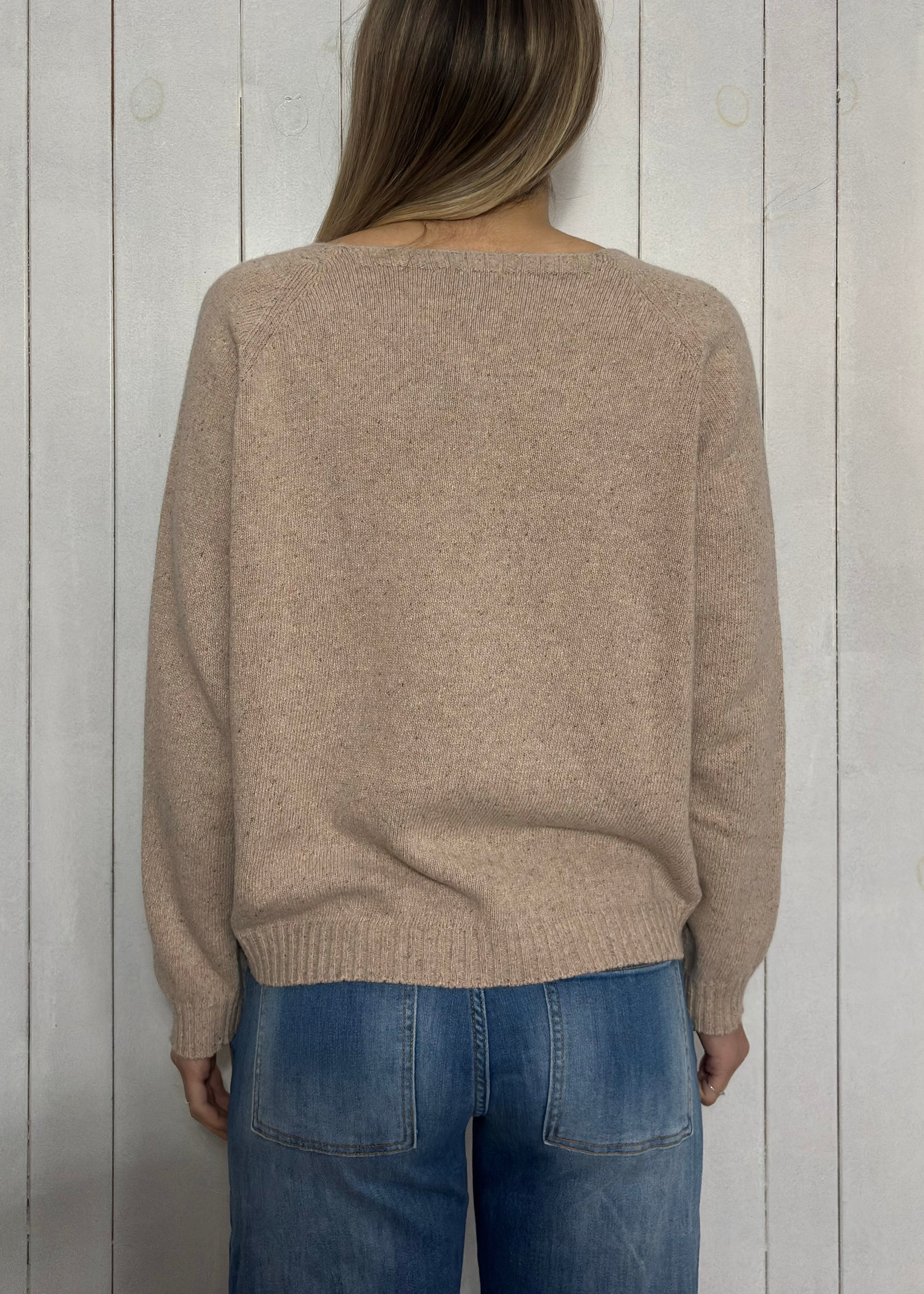 Maglione misto lana e seta