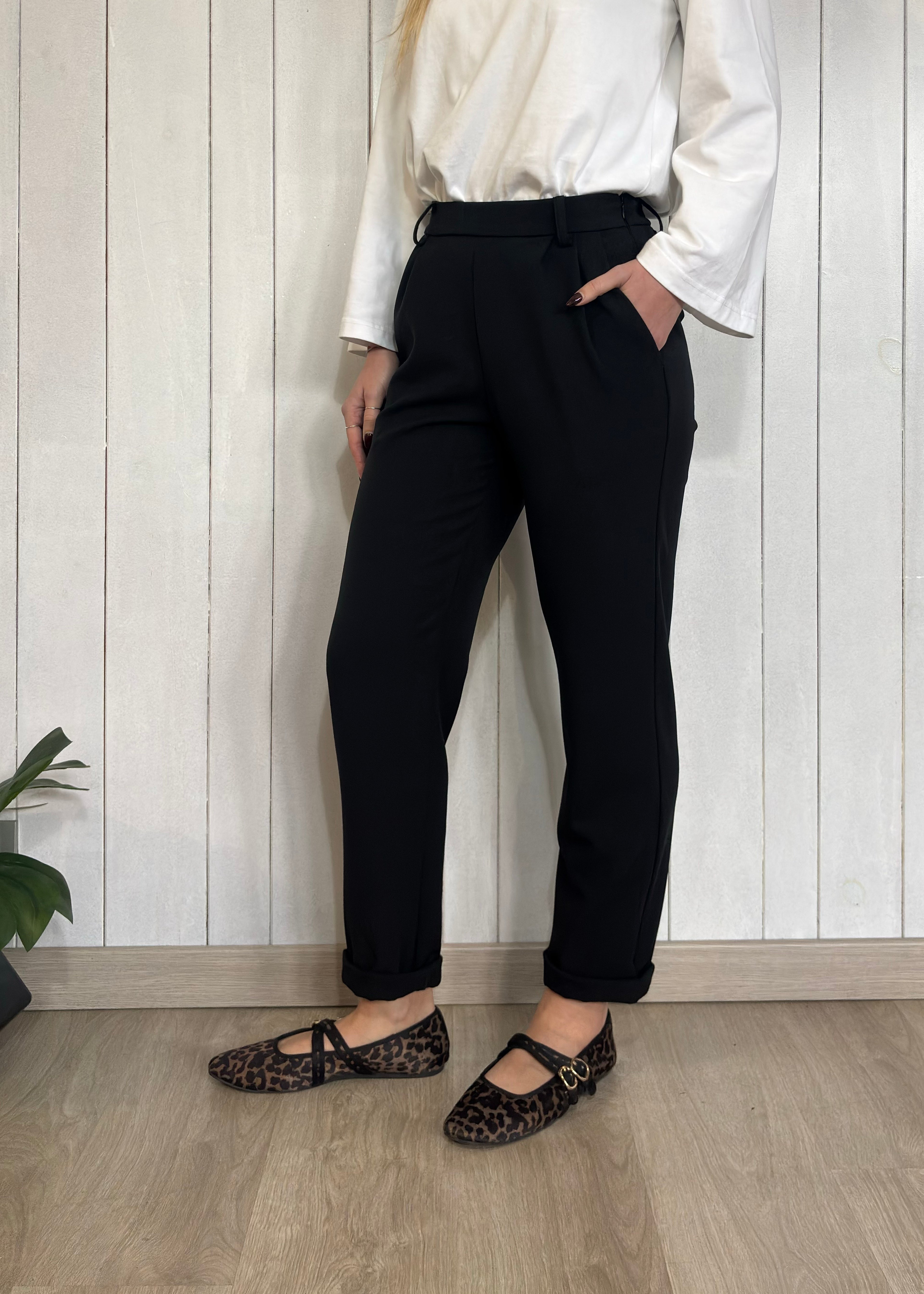Pantalone Nero Slim