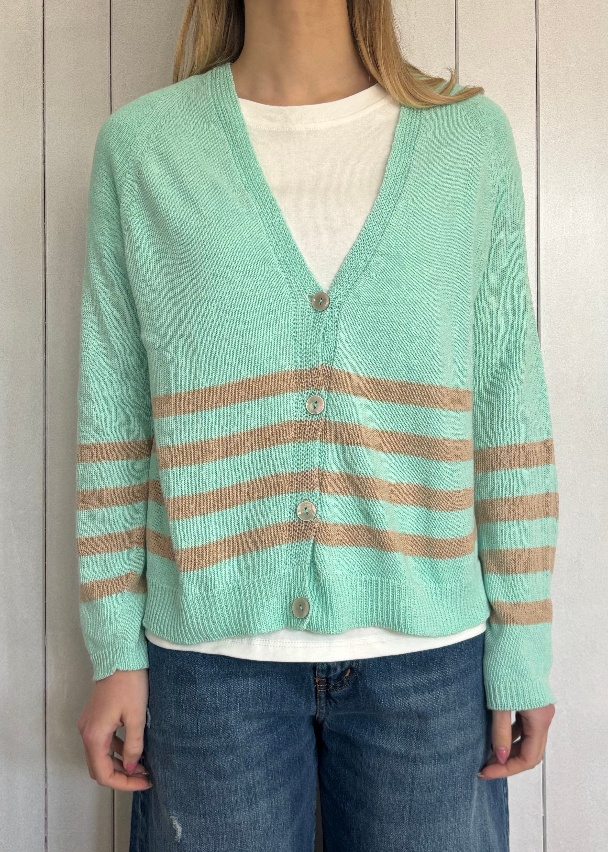 Cardigan Contrasto