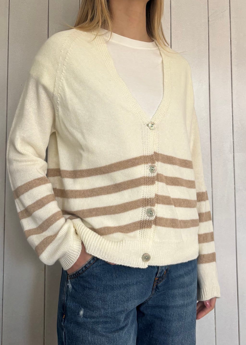 Cardigan Contrasto