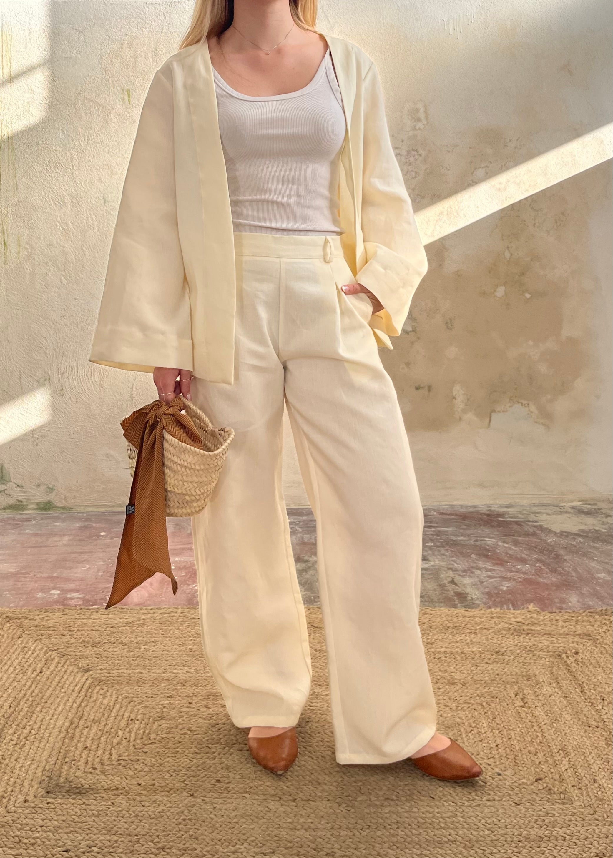 Kimono Loto in lino