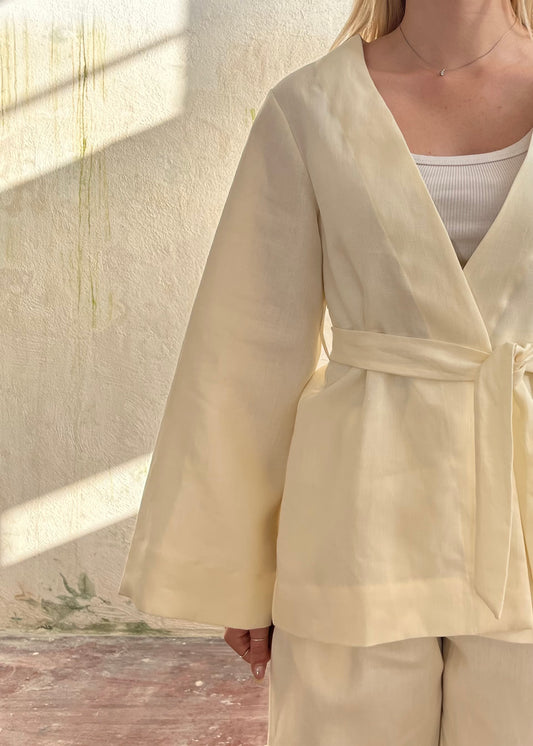 Kimono Loto in lino